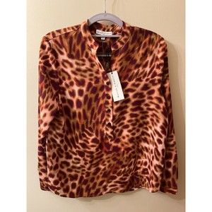 Madison D Amelie Paris Cheetah Shirt Size XS NWT